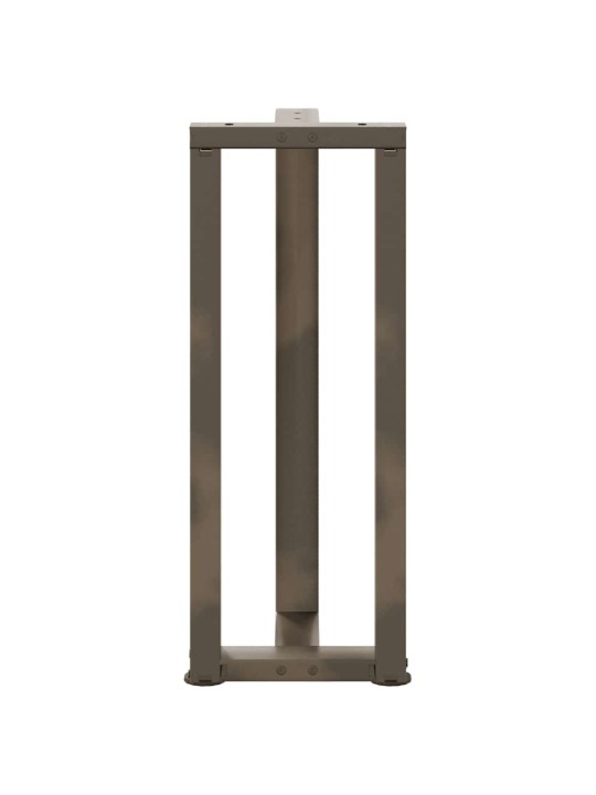 Konsolipöydän jalat t-muotoiset 2 kpl musta 25x28x(72-73) cm teräs