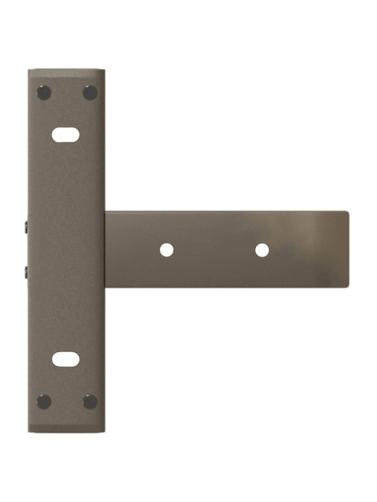 Konsolipöydän jalat t-muotoiset 2 kpl musta 25x28x(72-73) cm teräs
