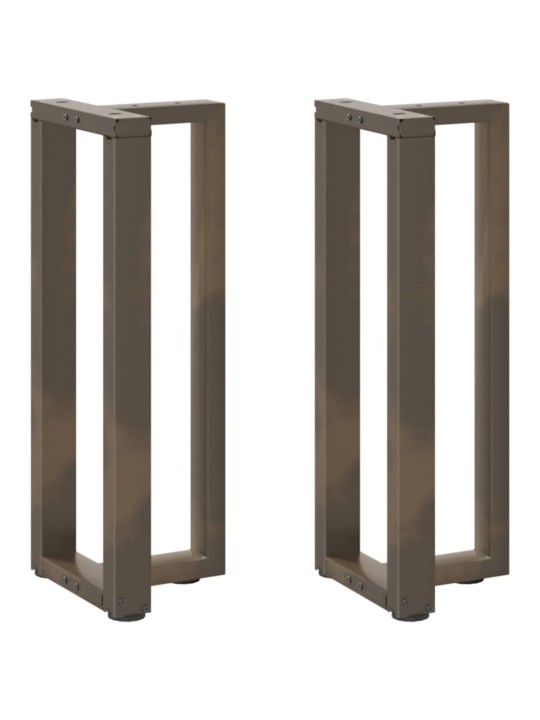 Konsolipöydän jalat t-muotoiset 2 kpl musta 38x25x(72-73) cm teräs