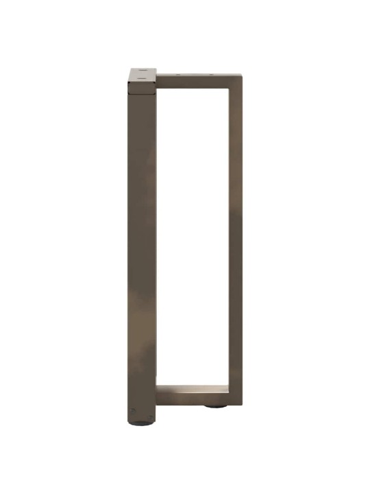Konsolipöydän jalat t-muotoiset 2 kpl musta 38x25x(72-73) cm teräs