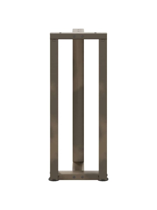 Konsolipöydän jalat t-muotoiset 2 kpl musta 38x25x(72-73) cm teräs