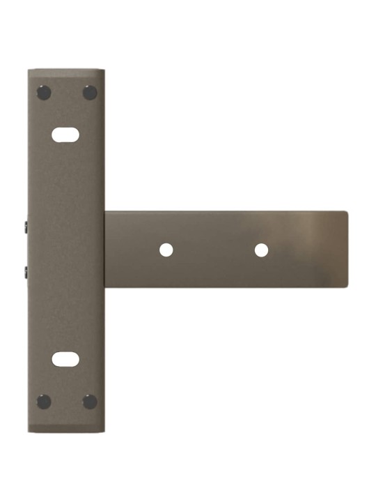 Konsolipöydän jalat t-muotoiset 2 kpl musta 38x25x(72-73) cm teräs