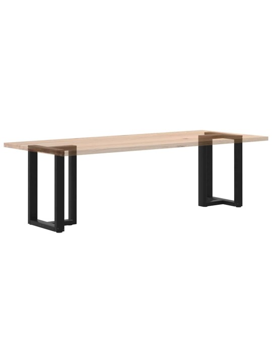 Ruokapöydän jalat t-muotoiset 2 kpl musta 50x35x(72-73) cm teräs