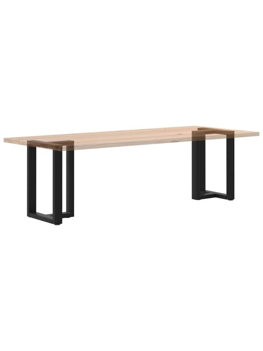 Ruokapöydän jalat t-muotoiset 2 kpl musta 60x35x(72-73) cm teräs