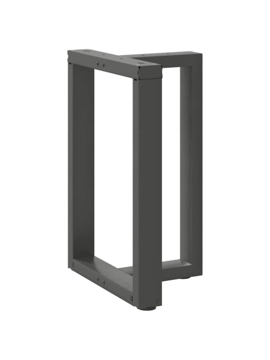 Ruokapöydän jalat t-muotoiset 2 kpl antrasiitti 60x35x(72-73) cm teräs