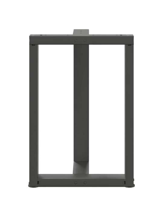 Ruokapöydän jalat t-muotoiset 2 kpl antrasiitti 60x35x(72-73) cm teräs