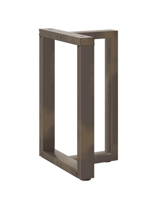 Ruokapöydän jalat t-muotoiset 2 kpl musta 60x35x(72-73) cm teräs