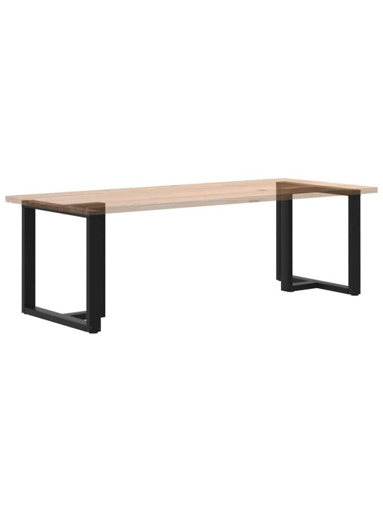 Ruokapöydän jalat t-muotoiset 2 kpl musta 70x35x(72-73) cm teräs