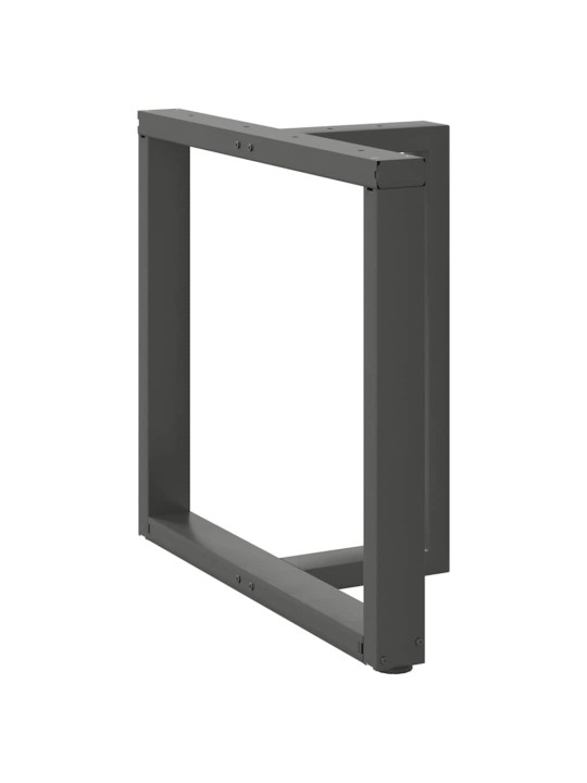 Ruokapöydän jalat t-muotoiset 2 kpl antrasiitti 70x35x(72-73) cm teräs