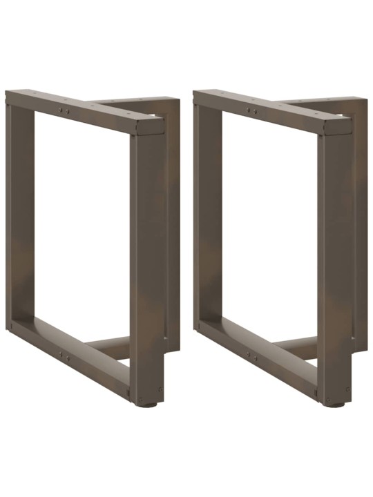 Ruokapöydän jalat t-muotoiset 2 kpl musta 70x35x(72-73) cm teräs