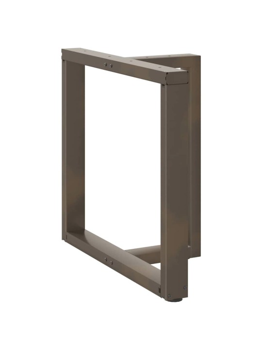 Ruokapöydän jalat t-muotoiset 2 kpl musta 70x35x(72-73) cm teräs
