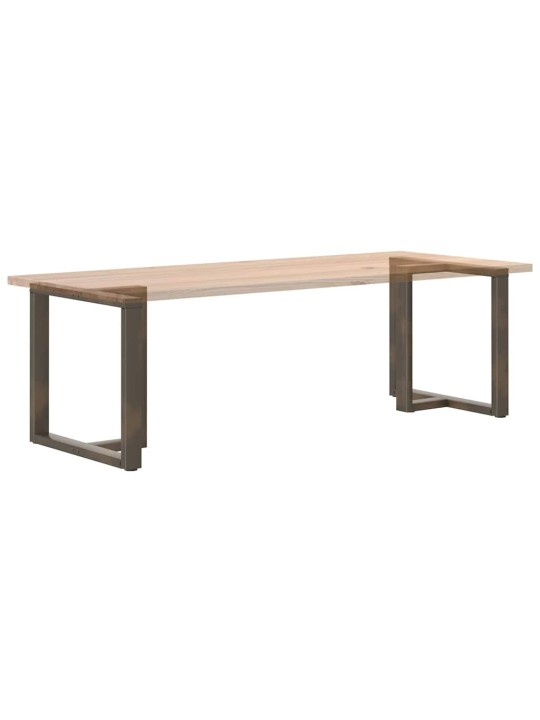 Ruokapöydän jalat t-muotoiset 2 kpl musta 70x35x(72-73) cm teräs