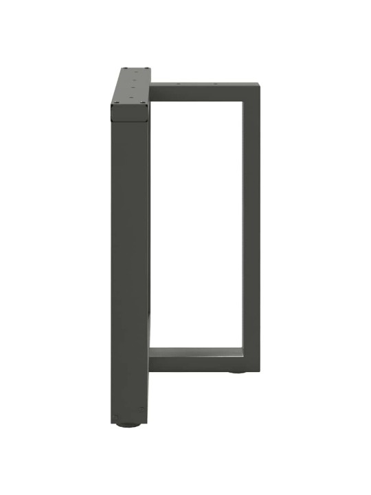 Ruokapöydän jalat t-muotoiset 2 kpl antrasiitti 80x35x(72-73) cm teräs
