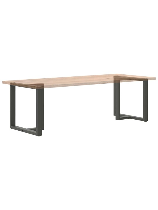 Ruokapöydän jalat t-muotoiset 2 kpl antrasiitti 80x35x(72-73) cm teräs