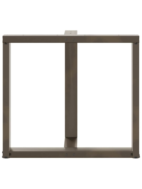 Ruokapöydän jalat t-muotoiset 2 kpl musta 80x35x(72-73) cm teräs