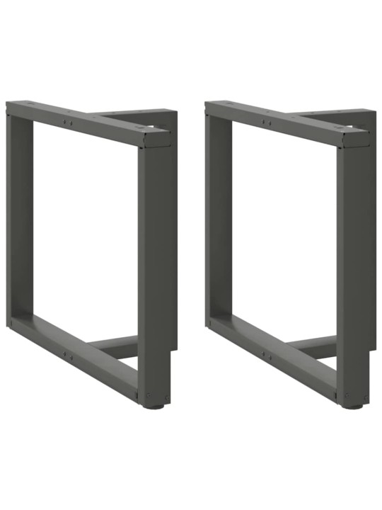 Ruokapöydän jalat t-muotoiset 2 kpl antrasiitti 90x35x(72-73) cm teräs