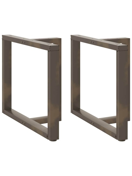 Ruokapöydän jalat t-muotoiset 2 kpl musta 90x35x(72-73) cm teräs
