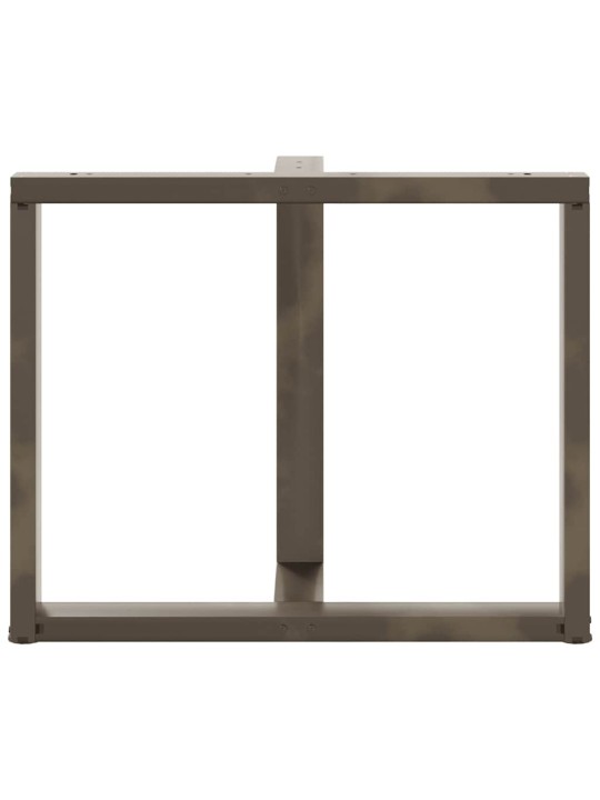 Ruokapöydän jalat t-muotoiset 2 kpl musta 90x35x(72-73) cm teräs