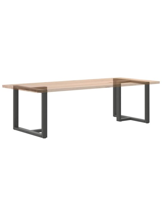 Ruokapöydän jalat t-muotoiset 2 kpl antrasiitti 100x35x(72-73) cm teräs