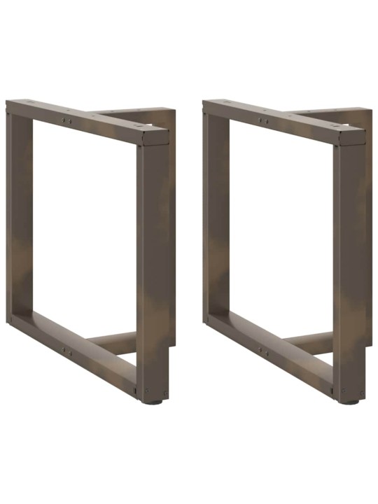 Ruokapöydän jalat t-muotoiset 2 kpl musta 100x35x(72-73) cm teräs