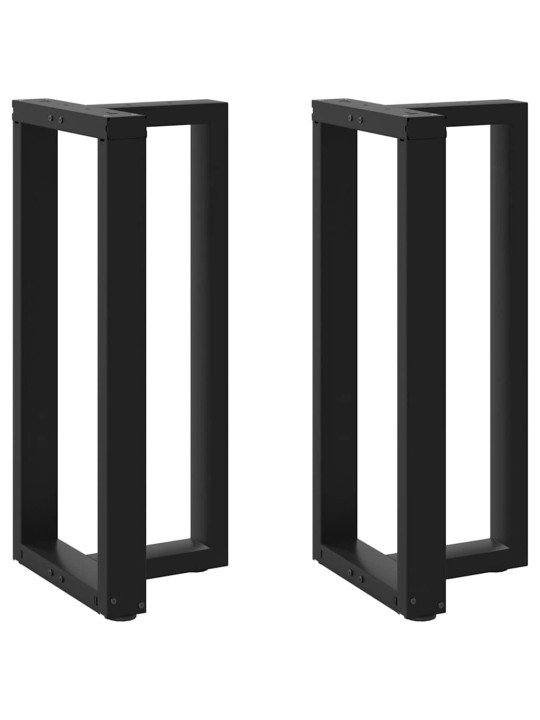Baaripöydän jalat t-muotoiset 2 kpl musta 40x35x(90-91) cm teräs
