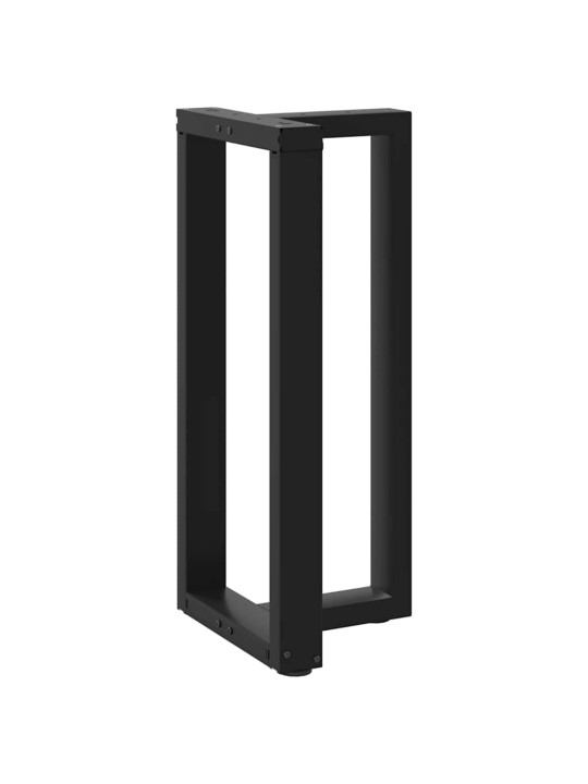 Baaripöydän jalat t-muotoiset 2 kpl musta 40x35x(90-91) cm teräs