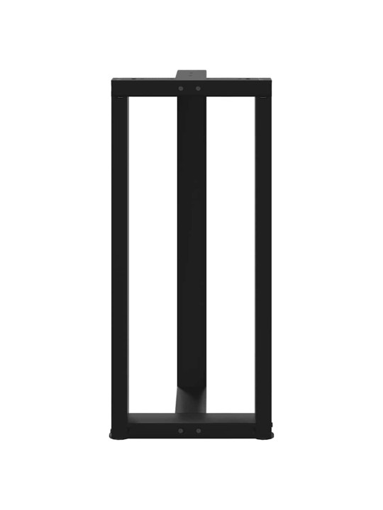 Baaripöydän jalat t-muotoiset 2 kpl musta 40x35x(90-91) cm teräs