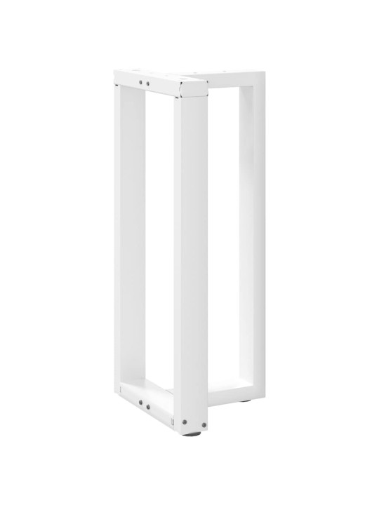 Baaripöydän jalat t-muotoiset 2 kpl valkoinen 40x35x(90-91) cm teräs