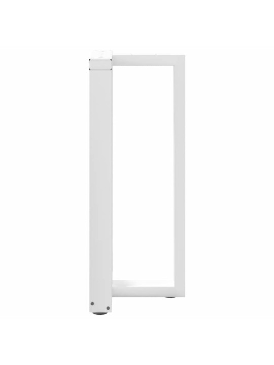 Baaripöydän jalat t-muotoiset 2 kpl valkoinen 40x35x(90-91) cm teräs