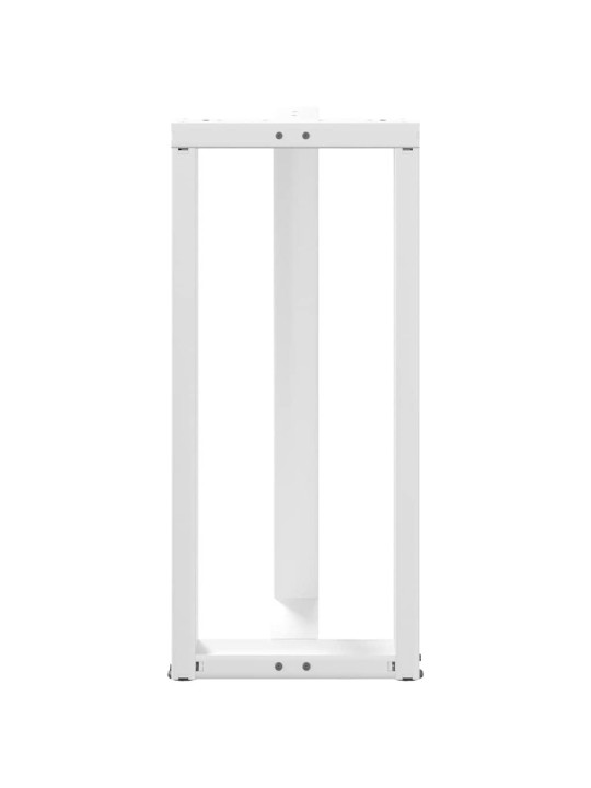 Baaripöydän jalat t-muotoiset 2 kpl valkoinen 40x35x(90-91) cm teräs