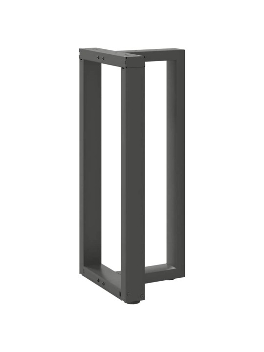 Baaripöydän jalat t-muotoiset 2 kpl antrasiitti 40x35x(90-91) cm teräs