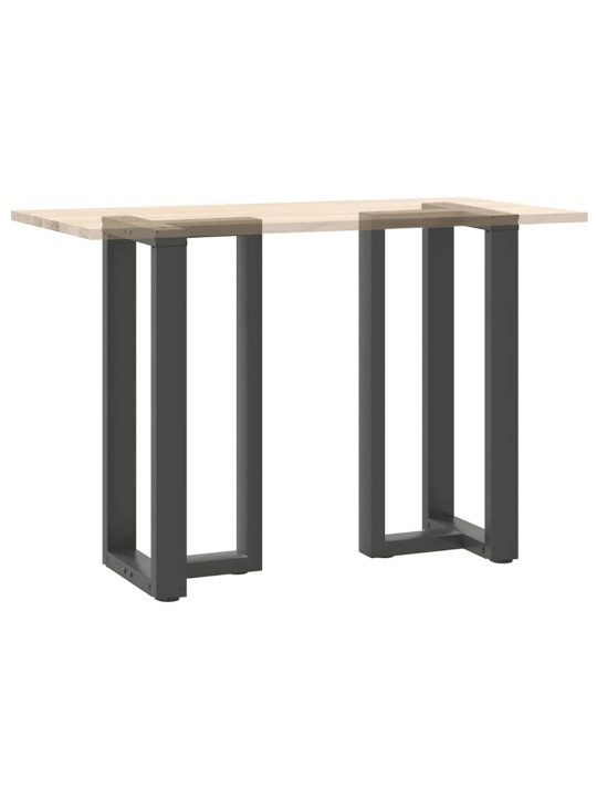 Baaripöydän jalat t-muotoiset 2 kpl antrasiitti 40x35x(90-91) cm teräs