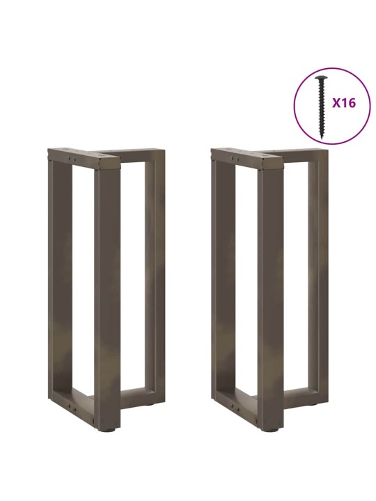 Baaripöydän jalat t-muotoiset 2 kpl musta 40x35x(90-91) cm teräs