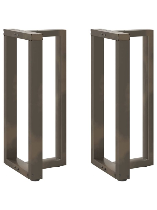 Baaripöydän jalat t-muotoiset 2 kpl musta 40x35x(90-91) cm teräs