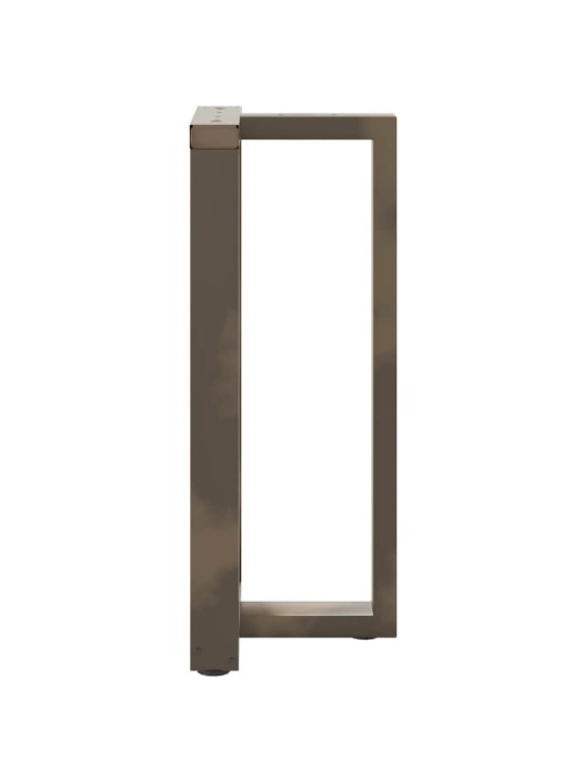 Baaripöydän jalat t-muotoiset 2 kpl musta 40x35x(90-91) cm teräs