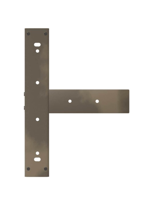 Baaripöydän jalat t-muotoiset 2 kpl musta 40x35x(90-91) cm teräs