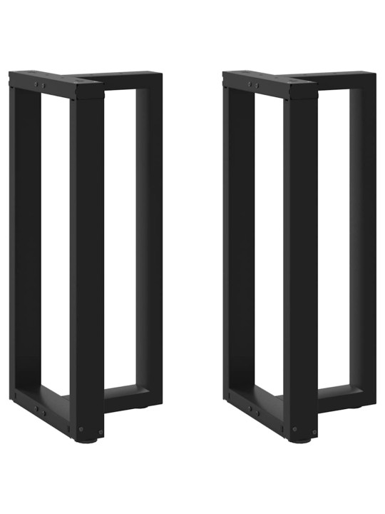 Baaripöydän jalat t-muotoiset 2 kpl musta 50x35x(90-91) cm teräs