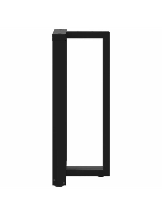 Baaripöydän jalat t-muotoiset 2 kpl musta 50x35x(90-91) cm teräs