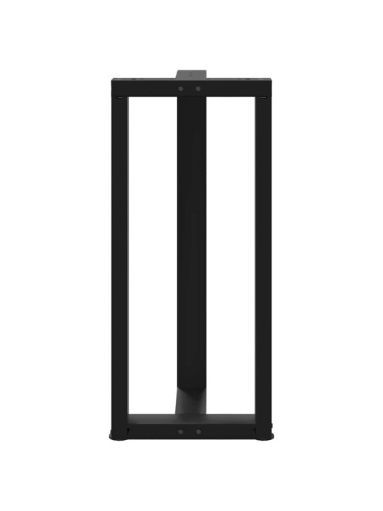 Baaripöydän jalat t-muotoiset 2 kpl musta 50x35x(90-91) cm teräs