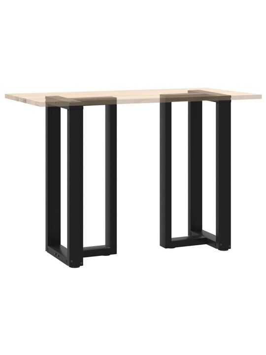 Baaripöydän jalat t-muotoiset 2 kpl musta 50x35x(90-91) cm teräs