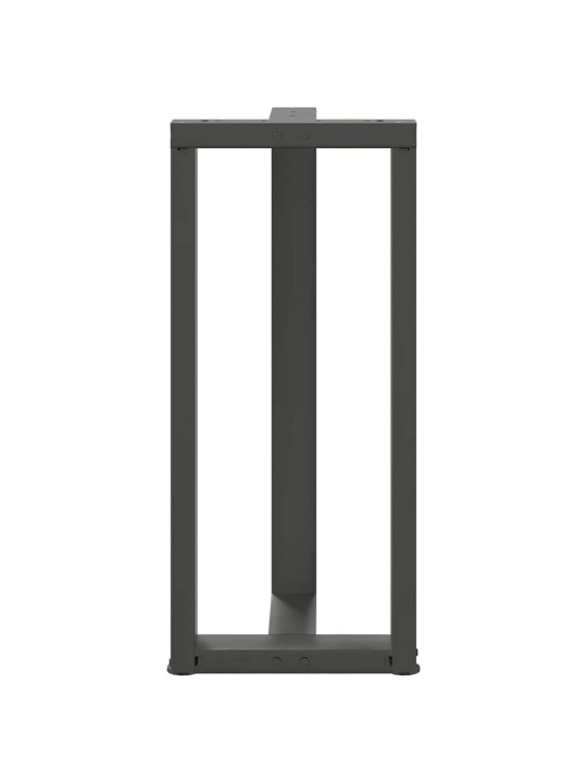 Baaripöydän jalat t-muotoiset 2 kpl antrasiitti 50x35x(90-91) cm teräs