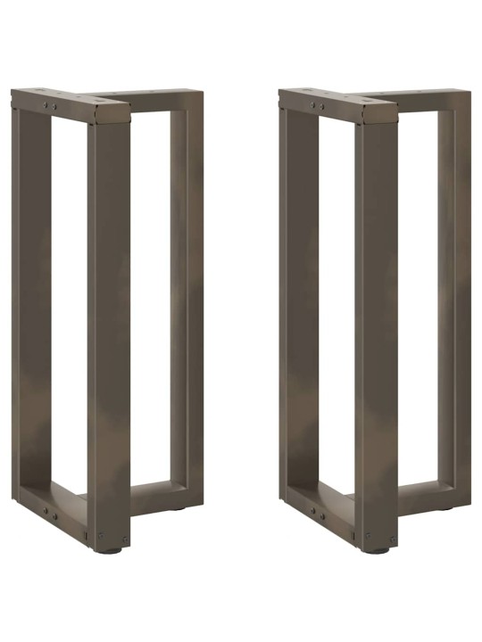 Baaripöydän jalat t-muotoiset 2 kpl musta 50x35x(90-91) cm teräs