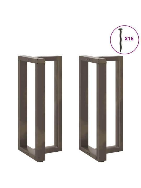 Baaripöydän jalat t-muotoiset 2 kpl musta 50x35x(90-91) cm teräs