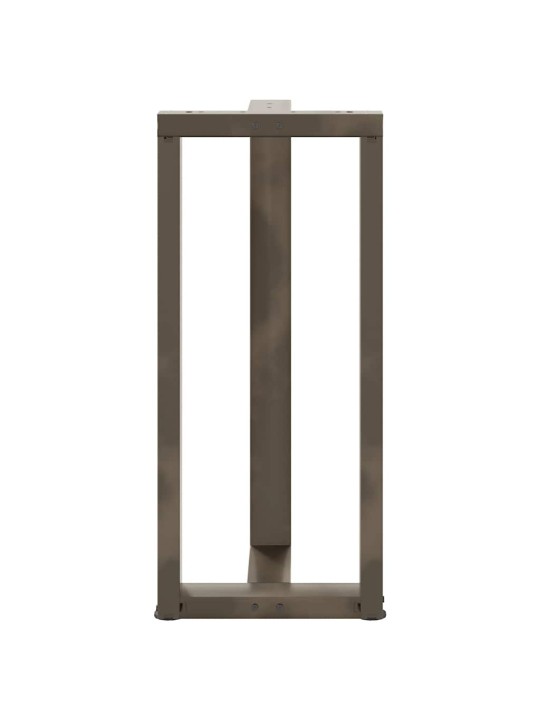 Baaripöydän jalat t-muotoiset 2 kpl musta 50x35x(90-91) cm teräs
