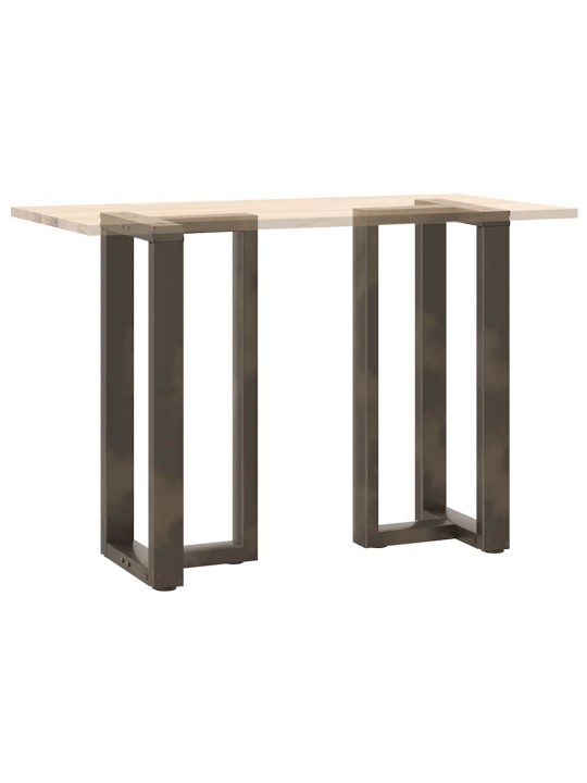 Baaripöydän jalat t-muotoiset 2 kpl musta 50x35x(90-91) cm teräs