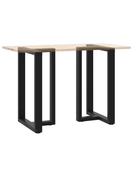 Baaripöydän jalat t-muotoiset 2 kpl musta 60x35x(90-91) cm teräs