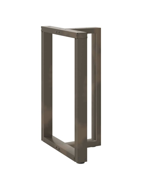 Baaripöydän jalat t-muotoiset 2 kpl musta 60x35x(90-91) cm teräs
