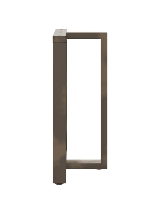 Baaripöydän jalat t-muotoiset 2 kpl musta 60x35x(90-91) cm teräs