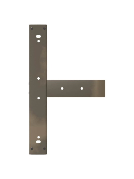 Baaripöydän jalat t-muotoiset 2 kpl musta 60x35x(90-91) cm teräs