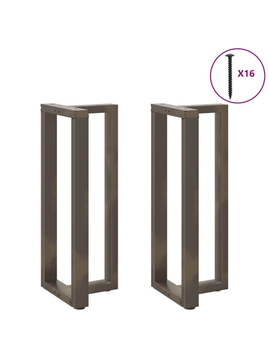 Baaripöydän jalat t-muotoiset 2 kpl musta 40x35x(100-101) cm teräs